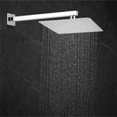 Ultra (8x8 Inches) 304- Grade Stainless Steel Chrome Finish Overhead Shower With Arm (15 Inch)