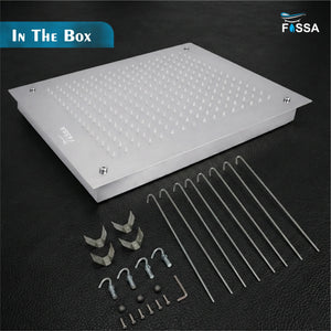 304 Stainless Steel Ceiling Overhead Shower (20x20 Inch) - Fossa Home