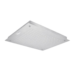 Square ceiling light fixture on a white background