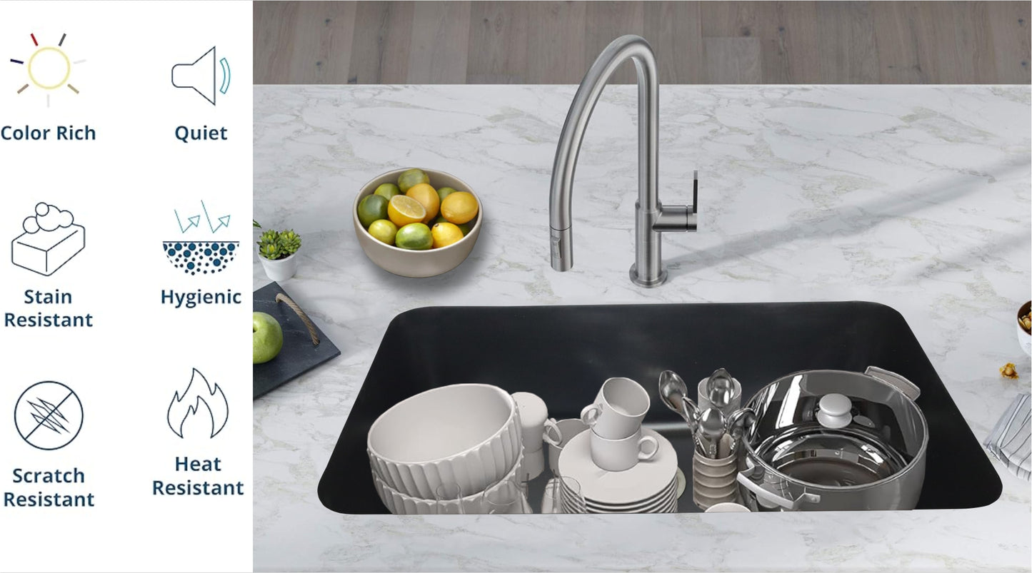 Sinks Stainless Steel Sink Strainer for Kitchen Sink - Stain Resistant Kitchen Sink Strainer with Large Collection Basket,Sink Drain Strainer for All Square Drain Sinks (Gold)