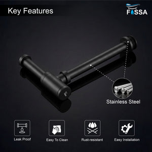 12 inch Stainless Steel Black Bottle Trap with Flange - Fossa Home