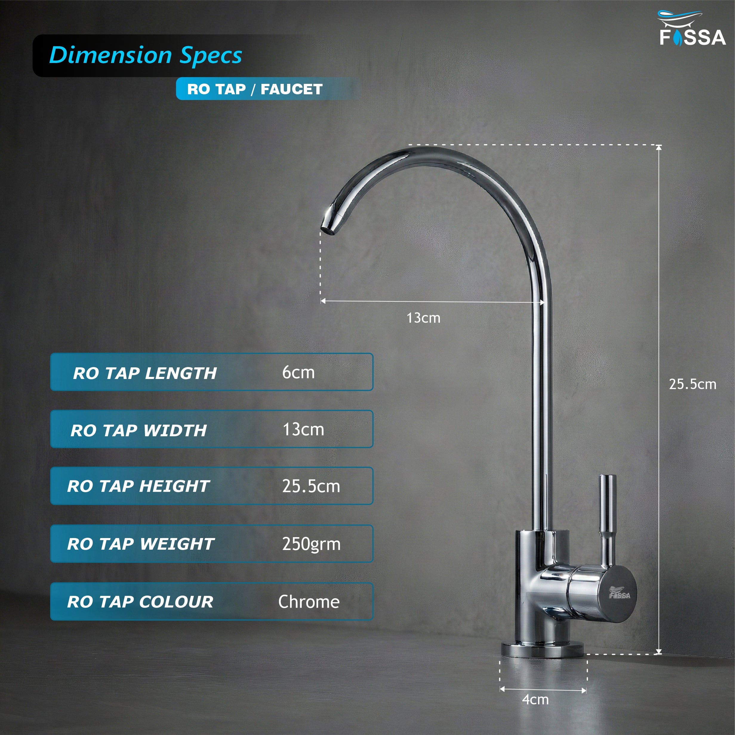 RO Tap/Faucet Premium Stainless Steel Chrome