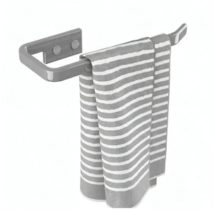 Ceramic Grey Unbreakable Napkin Ring & Towel Holder Glossy Finish (RG-136) - Fossa Home