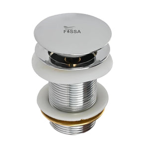 3 Inch silver finish-Brass Pop Up Waste Coupling - Fossa Home