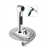 Aqua Silver ABS Health Faucet with 1 Meter 304-Grade SS Hose Pipe & Hook