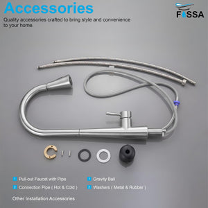 Premium SUS 304 Kitchen Faucet
360° Pull-Out | Hot & Cold | Dual Flow