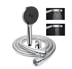 Alpha 2 Sprey Modes Chrome Finish Hand Shower With 1.5 Meter 304- Grade Stainless Steel Hose Pipe & Hook - Fossa Home