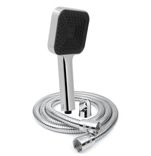 alpha wave chrome finish hand shower with 1.5 meter hose pipe and hook