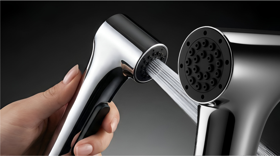 Aqua jet health faucet with powerful water spray for bathroom hygiene