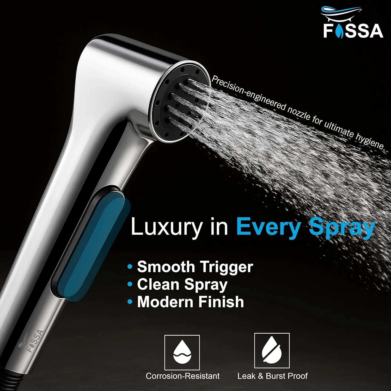 abs health faucet gun aqua silver finish for bathroom toilet use