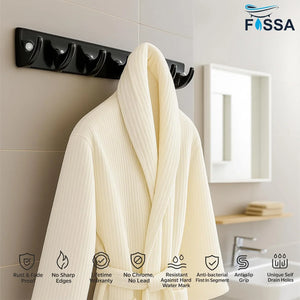 wall mounted cloth hanger black abs unbreakable ceramic finish