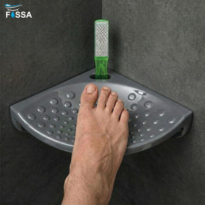 Ceramic Grey Foot Rest Stand Unbreakable Glossy Finish (RG-135) - Fossa Home