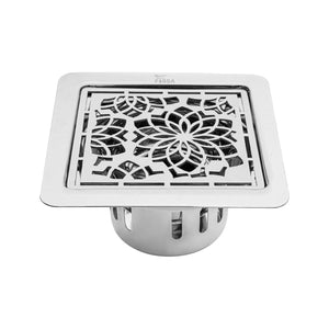Glossy Drain Premium Stainless Steel Floor Drain with Stylish Grating Cover