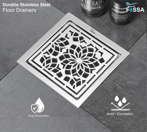 Royal Drain Heavy Duty Bathroom Floor Drain with Stainless Steel Grating