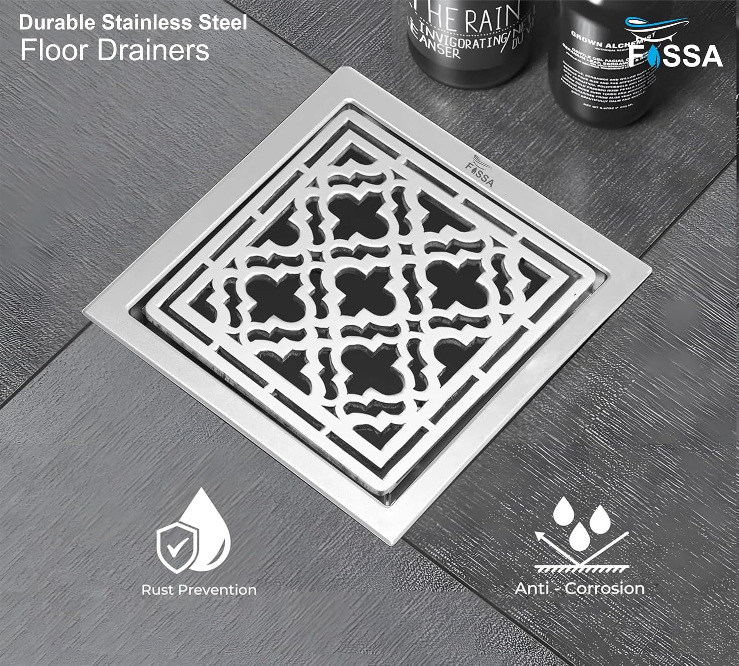 Heavy Duty Stainless Steel Floor Drain with Smooth Drainage Flow