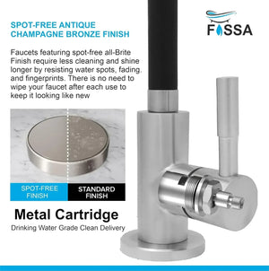 RO Tap/Faucet Flexible Premium Stainless Steel Black - Fossa Home