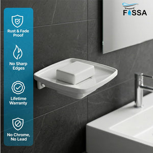 Smooth, glossy surface with the look of ceramic.