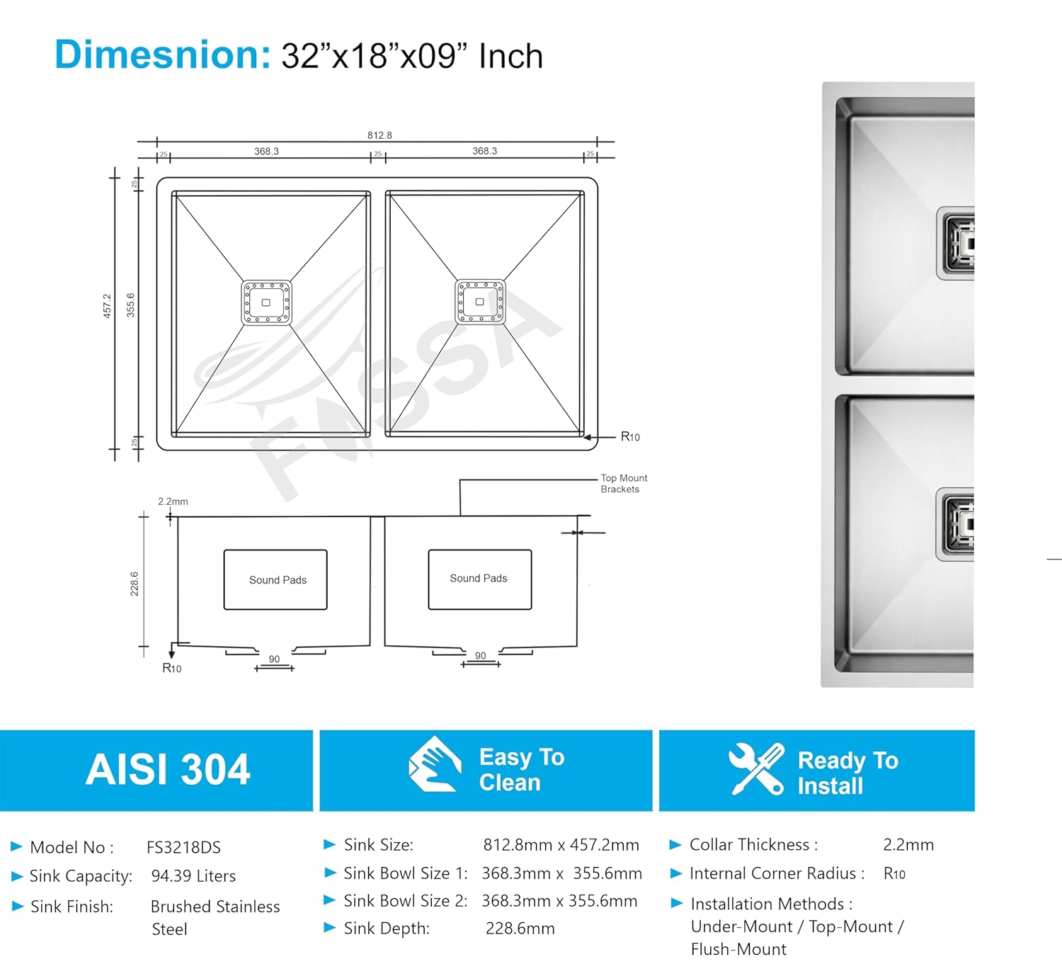 Double Bowl Design for Versatility