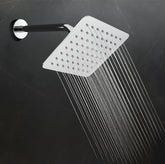 Fossa Colva 6x6 Inch Rain Shower Head, Square High Pressure Overhead Shower, 304 Stainless Steel, Luxury Bathroom Rainfall Shower, Durable Rust-Resistant (Chrome Finish)