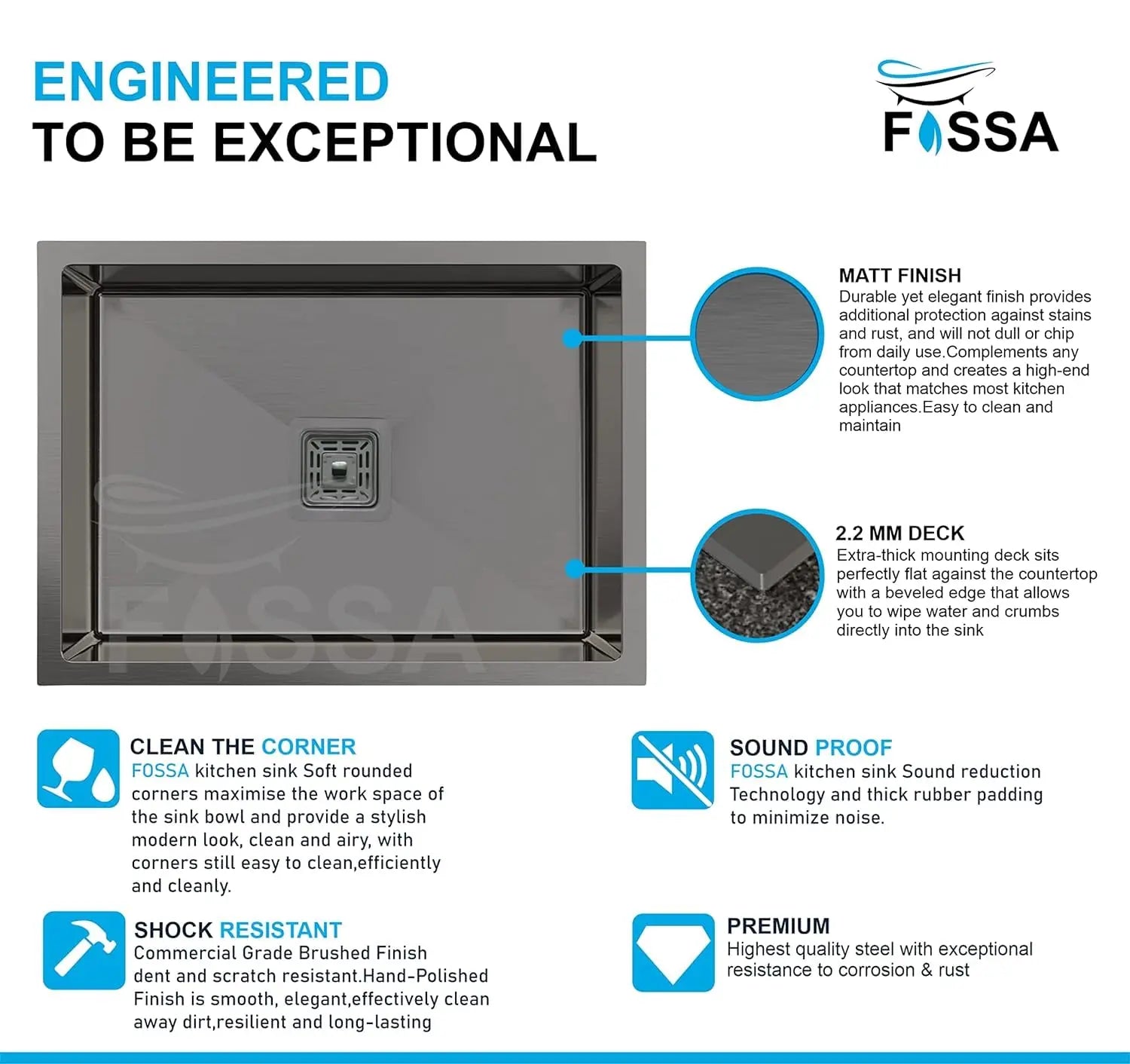 single bowl kitchen sink, deep stainless steel, modern compact, spacious, matte finish top mount, under, easy clean, rust resistant, scratch, noise reducing, for small kitchens, large, renovation, modern design, 304