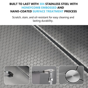 (30 x 18 x 10) Inch Black 304 Piano 2 keys Smart Kitchen Sink - Fossa Home