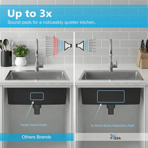 "Aqua 304 Handmade Kitchen Sink – Front View"