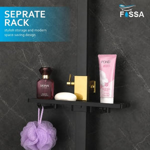 Fossa Aspire Shower Black Gold Wall Mounted 4-Function Brass - Fossa Home