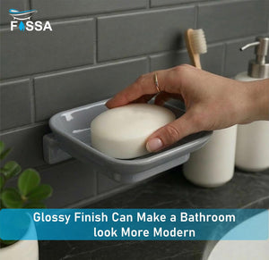 Stylish square design complements modern bathroom aesthetics.
