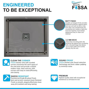 single bowl kitchen sink, deep stainless steel, modern compact, spacious, matte finish top mount, under, easy clean, rust resistant, scratch, noise reducing, for small kitchens, large, renovation, modern design, _Premium