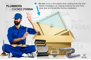 Premium Handmade (24 x 18 x 10) Inch Stainless Steel Single Bowl Gold Kitchen Sink - Fossa Home