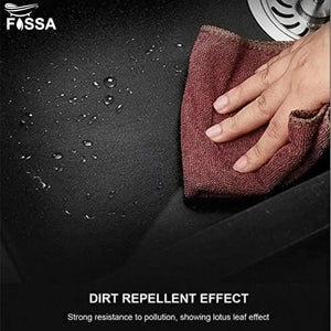 Quartz (30x19x9) Inch Single Bowl Kitchen Sink Black – Strong, Scratch-Resistant - Fossa Home