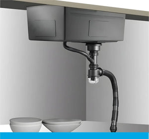 smart waterfall kitchen sink, single bowl, design, integrated tap, modern, stainless steel, led, nano honycomb coated, scratch resistant, stylish, workstation, with faucet, multifunction, deep, dishwashing, luxury, easy to clean, anti-stain, modern home,, remodeling, with water flow feature, space saving, contemporary, large capacity, ergonomic, designer, smooth, features, for modern homes, high utility, trending, best, drainage, noise absorption, matte finish, with strainer and accessories, seamless,