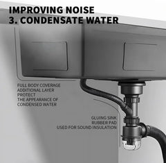 smart waterfall kitchen sink, single bowl, design, integrated tap, modern, stainless steel, led, nano honycomb coated, scratch resistant, stylish, workstation, with faucet, multifunction, deep, dishwashing, luxury, easy to clean, anti-stain, modern home,, remodeling, with water flow feature, space saving, contemporary, large capacity, ergonomic, designer, smooth, features, for modern homes, high utility, trending, best, drainage, noise absorption, matte finish, with strainer and accessories, seamless,