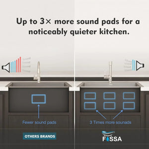 Honeycomb Embossed (21"x18"x09" ) Inch Single Bowl Silver 304 Grade Kitchen Sink with Nano Coating - Fossa Home