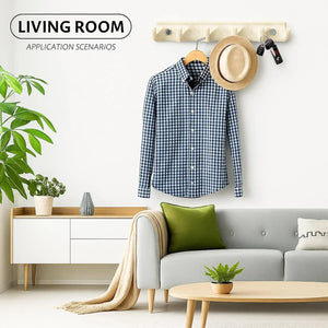 Ivory Cloth Hanger Unbreakable Abs Ceramic Finish (RM-132) - Fossa Home