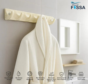 Ivory Cloth Hanger Unbreakable Abs Ceramic Finish (RM-132) - Fossa Home