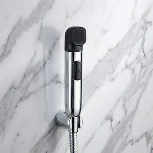 Krave Black ABS Dual Function Health Faucet with 1 Meter 304-Grade SS Hose Pipe & Hook - Fossa Home