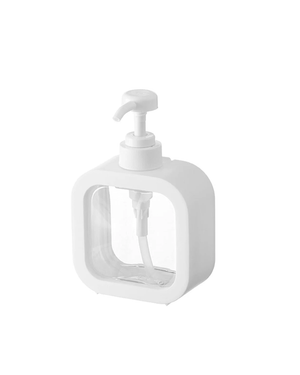 Jumbo ABS Liquid Soap Dispenser 300ml Wall Mounted White - Fossa Home