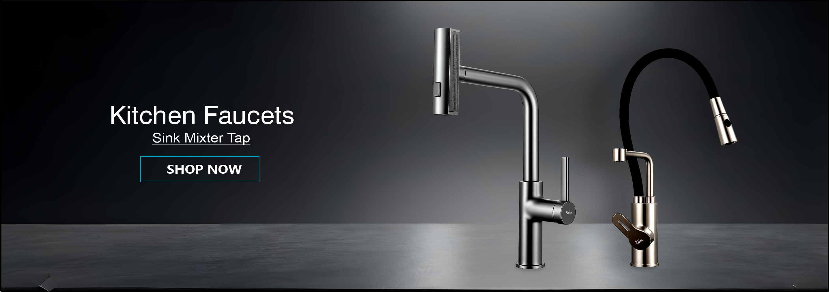 Modern stainless steel kitchen faucet with smooth water flow