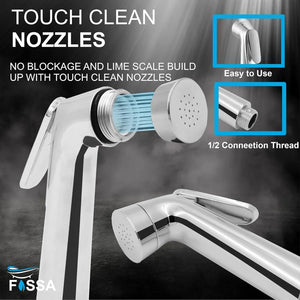 Handheld health faucet gun for toilet and bathroom hygiene
