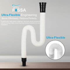 PP White Flexible Waste Pipe