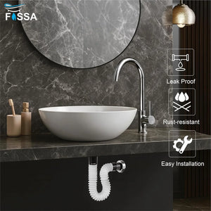 bathroom basin flexible waste pipe white pp material