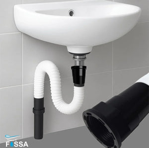 PP White Flexible Waste Pipe - Fossa Home