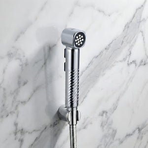 Pearl Silver ABS Health Faucet with 1 Meter 304-Grade SS Hose Pipe & Hook - Fossa Home