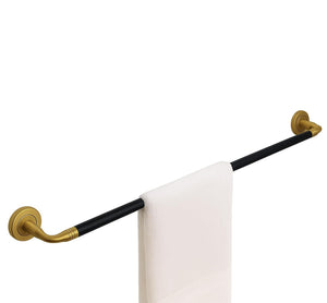 tainless Steel Towel Rod
Sub Text: Black & Gold Finish
Small Text: Strong, Stylish & Modern Bathroom Accessory