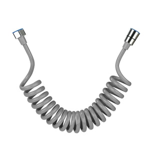 Flexible Spring Shower Hose Pipe - 1 Meter Grey - Fossa Home