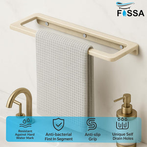 Fits neatly on the wall and saves bathroom floor space.