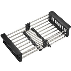 Fossa 18 inch Sink Strainer Drain Telescopic Drain Basket with Adjustable Kitchen Drain Basket - Fossa Home