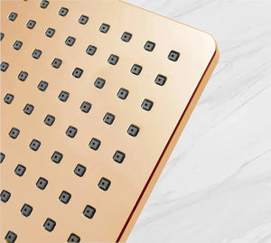 Fossa 8 Inch Rainfall Shower Head Fixed Shower Head 304 Stainless Steel Rain Showers Overhead Wall Mounted, (Copper) - Fossa Home