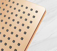 Fossa 8 Inch Rainfall Shower Head Fixed Shower Head 304 Stainless Steel Rain Showers Overhead Wall Mounted, (Copper) - Fossa Home